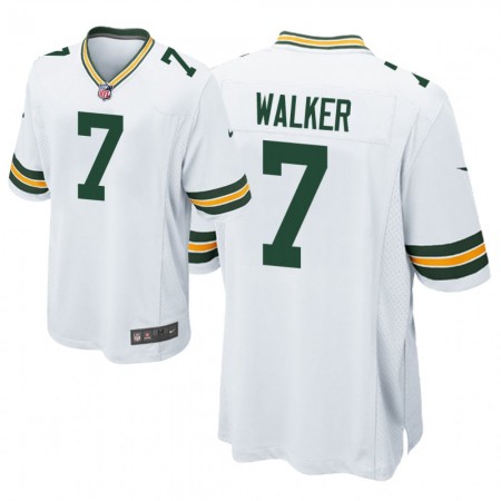 Miesten Green Bay Packers NFL Pelipaita Quay Walker 7 Game Valkoinen 2022 NFL Draft